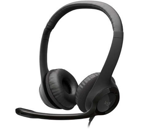 Logitech H390 Headset USB Negro