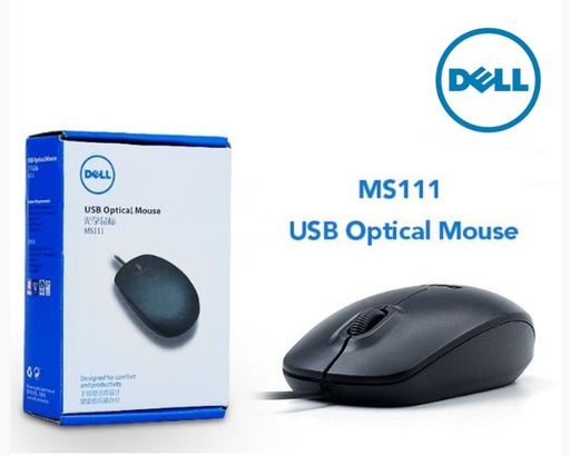 MOUSE DELL USB MS111-BK - Negro